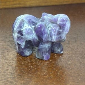 Chevron Amethyst Elephant